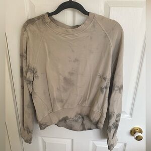 Lululemon tie dye cropped crew neck